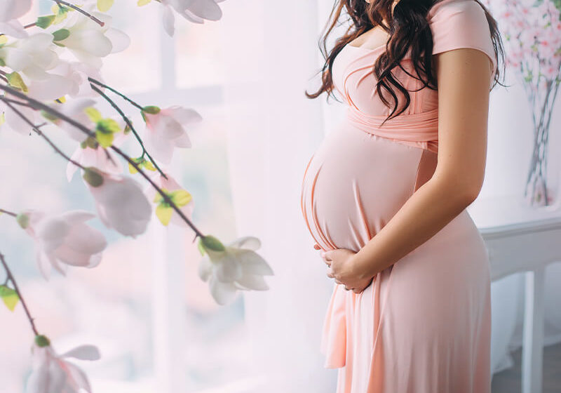 pregnant-woman-in-dress